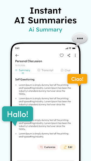 NoteBit:AI Notes Voice Notepad Screenshot 1
