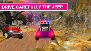 Pink Lady Offroad Mountain Jeep Driver Simulator Screenshot 1