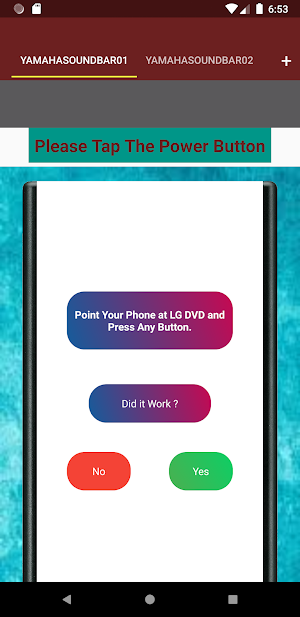 Yamaha Soundbar Remote Screenshot 2