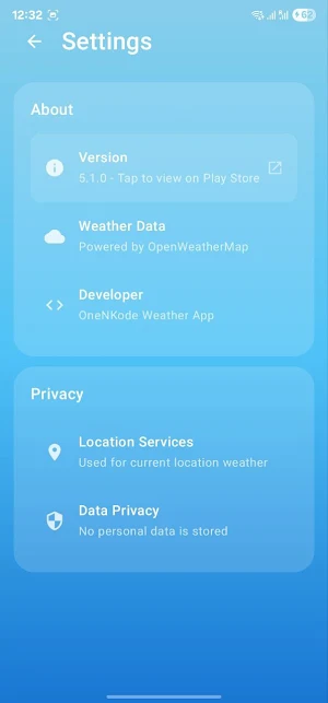 NK Weather Screenshot 3