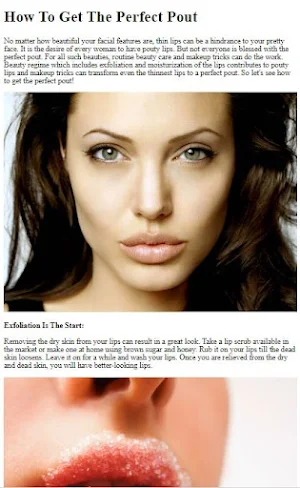 Pouty Lips Tips & Exercises Screenshot 3