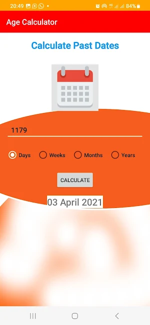 Age and Dates Caculator Screenshot 2