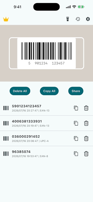 Barcode Scanner - EAN & UPC Screenshot 0