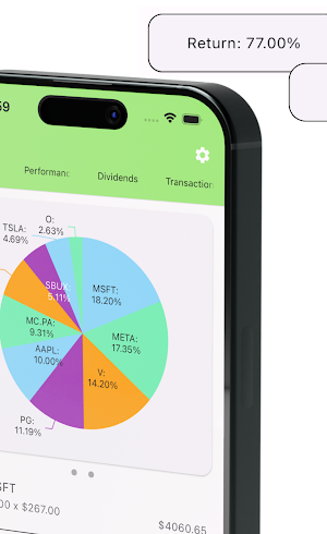 Profitable - Portfolio Tracker Screenshot 1
