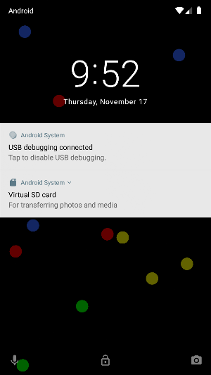 Moving Balls Live Wallpaper Screenshot 1