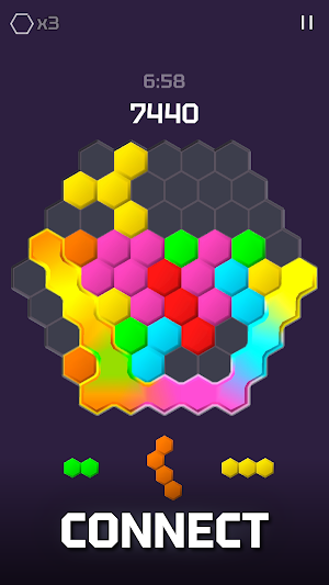 Hexia - Hex Combo Puzzle Screenshot 1