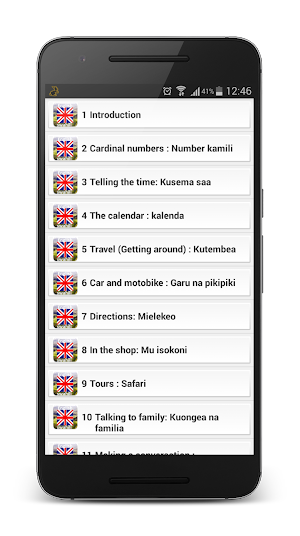 Swahili lessons Screenshot 2