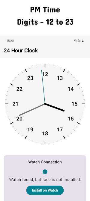 24 Hour Watch Face: Era Screenshot 1