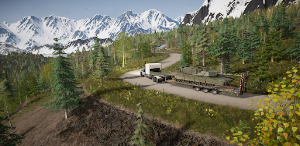 alaskan Snow road truckers Sim Screenshot 2