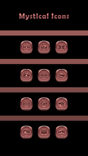 Mystical Rose Gold Icons Screenshot 2