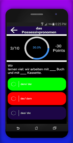 A2 Prüfung - Grammatik  Übunge Screenshot 3