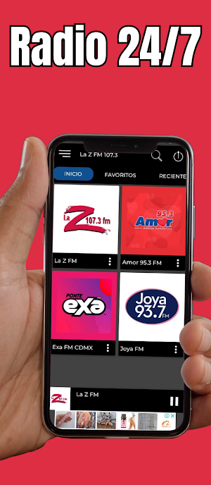 La Z 107.3 FM CDMX Online Screenshot 1
