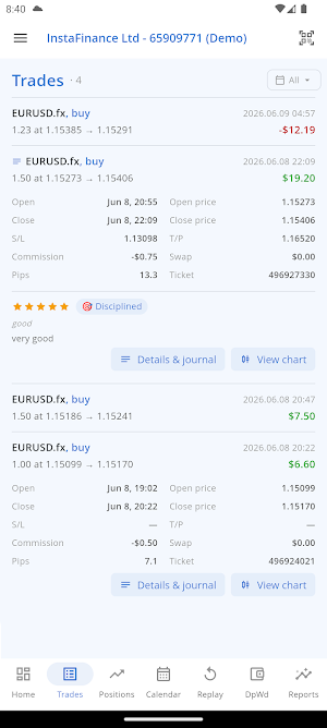 Fx Trader Journal Screenshot 2