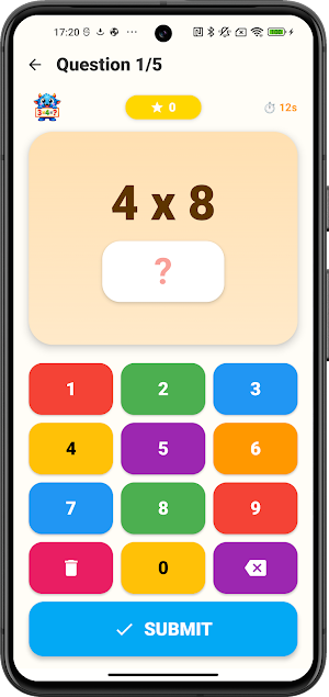 Times Table Quiz Screenshot 2