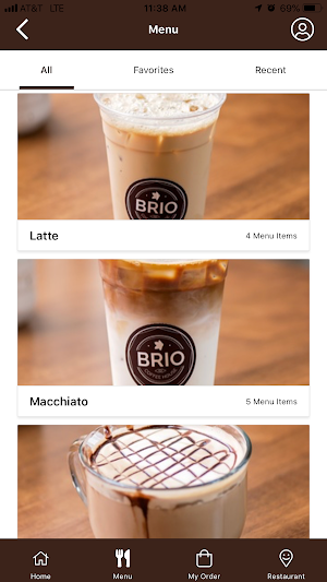 Brio Coffeehouse Screenshot 1
