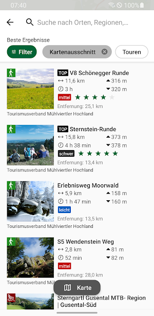 Mühlviertel LIPNO Bike&Hike Screenshot 1