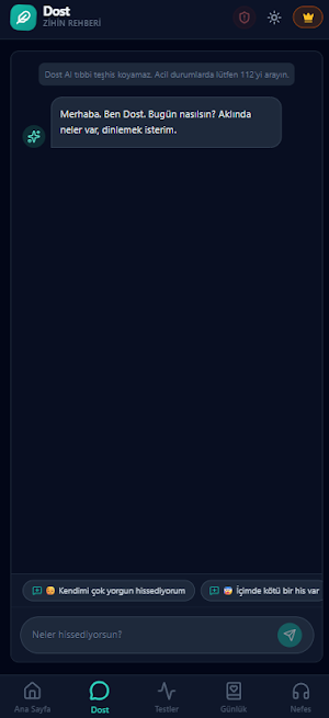 Dost - Zihin Rehberi Screenshot 2
