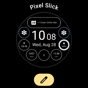 Pixel Slick Watch Face Screenshot 2