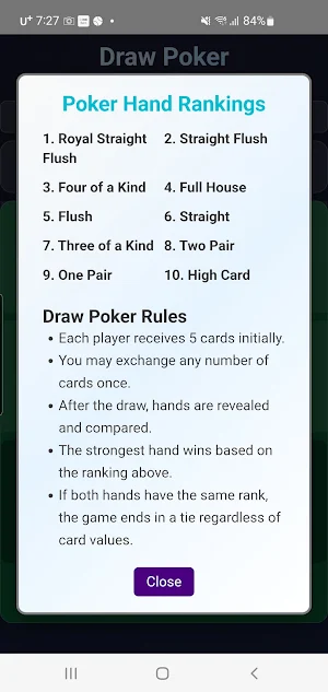 Draw Poker Screenshot 3