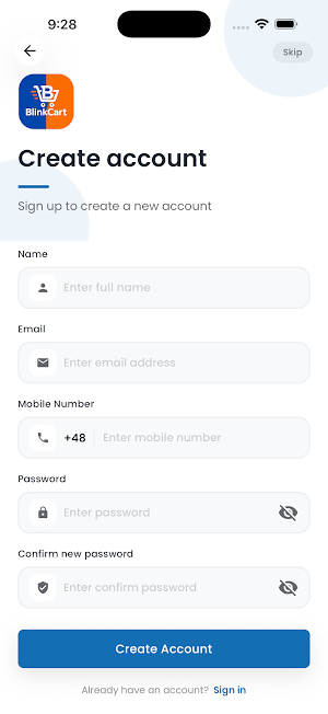 BlinkCart Screenshot 1
