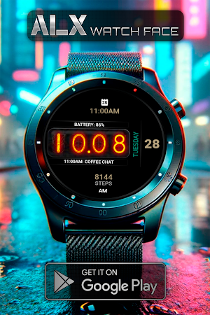 ALX04 Lamp Watch Face Screenshot 2