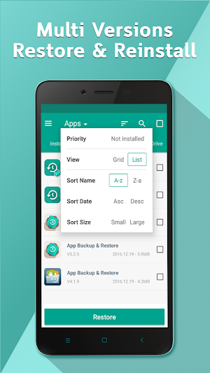 Backup & Restore Screenshot 1