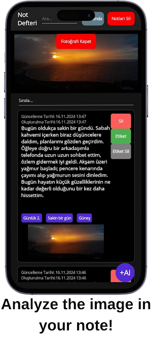 YapayNot - AI-Powered Notebook Screenshot 2
