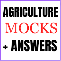 Agriculture: mocks & answers.