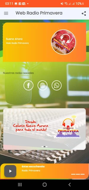 Web Radio Primavera Screenshot 2