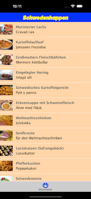 Schweden - 13 typische Rezepte Screenshot 0