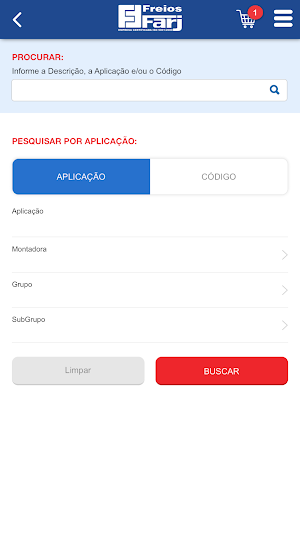 Freios Farj - Catálogo Screenshot 1