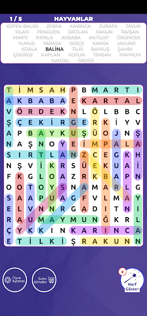 Sözcük Arama Oyunu, Kelime Bul Screenshot 3