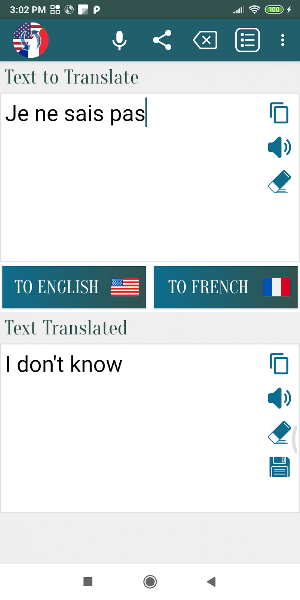 French English Translator Screenshot 0