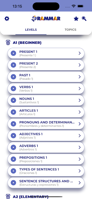 Spanish GrammarーLessons・Tests Screenshot 0