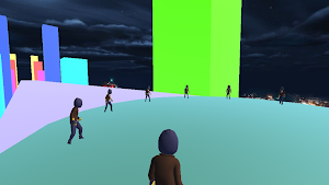 Neon Flying Man 3D Screenshot 0