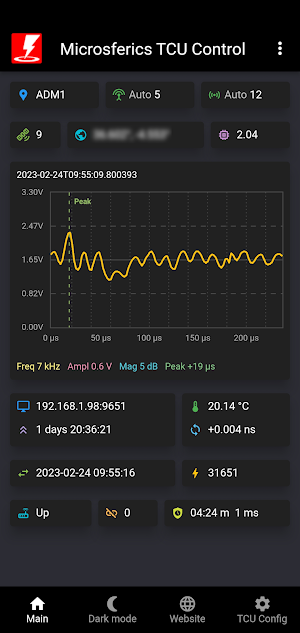 Microsferics TCU Control Screenshot 0