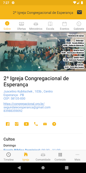 2ª Congregacional de Esperança Screenshot 2