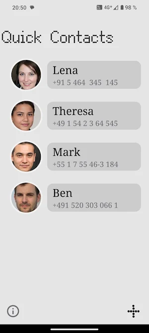 Quick Contacts Screenshot 3