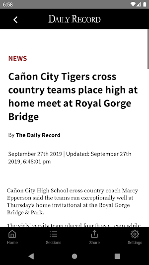 Canon City Daily Record Screenshot 1