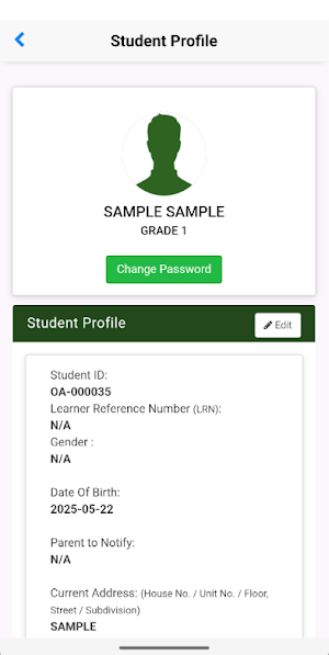 SJCS Mobile Portal Screenshot 2