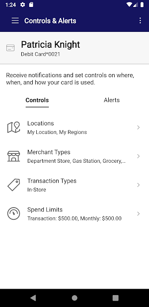 ORUEFCU Debit Card Screenshot 1