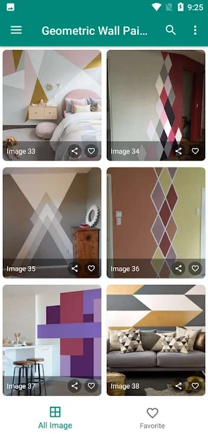 Geometric Wall Painting Ideas Screenshot 3