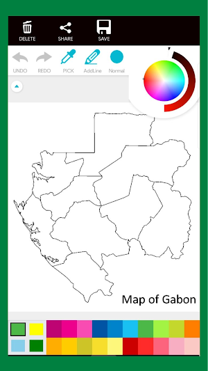 African Map Coloring Book Screenshot 1