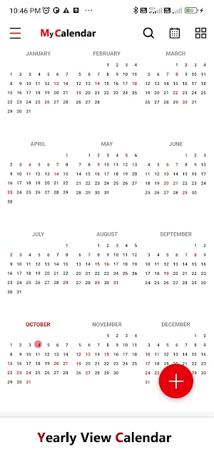 My Calendar Screenshot 2