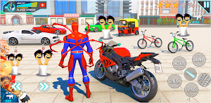 Spider Flying Rope Hero Skibid Screenshot 0