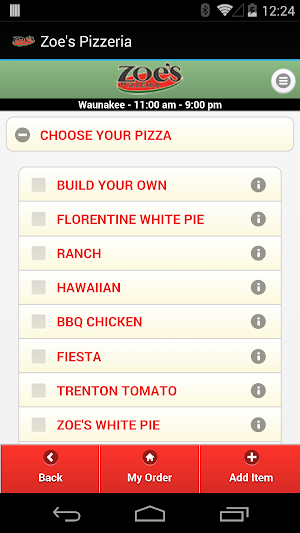 Zoe's Pizzeria Screenshot 2