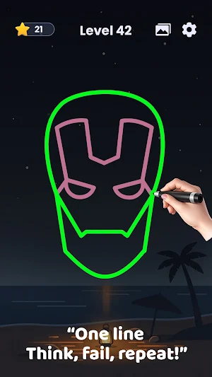 One Line Draw Puzzle Game Screenshot 3