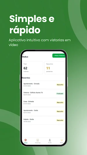Vistoria Status Screenshot 0