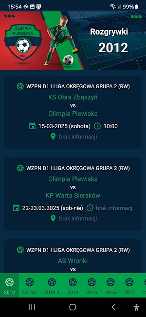Olimpia Plewiska Screenshot 2