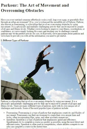 Parkour Moves Tutorial Screenshot 1